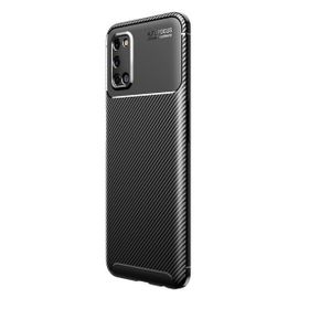 Teleplus Oppo A72 Siyah Ultra Soft Negro Karbon Silikon Kılıf + Nano Ekran Koruyucu
