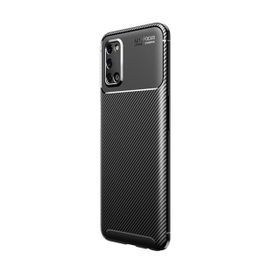 Teleplus Oppo A72 Siyah Ultra Soft Negro Karbon Silikon Kılıf+Tam Kapatan Ekran Koruyucu