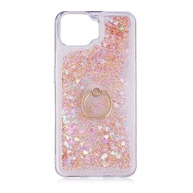 Teleplus Oppo A73 Sulu Yüzüklü Milce Silikon Gold Kılıf