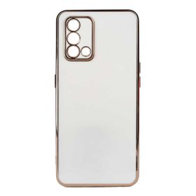 Teleplus Oppo A74 4G Kamera Korumalı Lazer Bark Silikon Siyah Kılıf