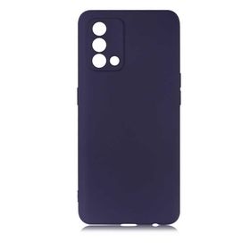 Teleplus Oppo A74 Kamera Korumalı Mat Lacivert Nano Ekran Koruyucu Ve Silikon Kılıf