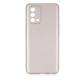 Teleplus Oppo A74 Kamera Korumalı Mat Silikon (Gold Kılıf