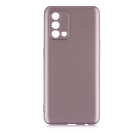 Teleplus Oppo A74 Kamera Korumalı Mat Silikon (Gold Kılıf