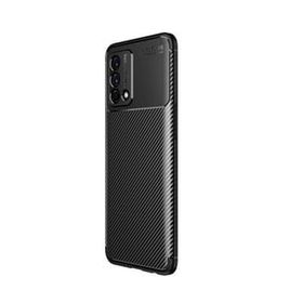 Teleplus Oppo A74 Negro Karbon Silikon Siyah + Nano Ekran Koruyucu Kılıf