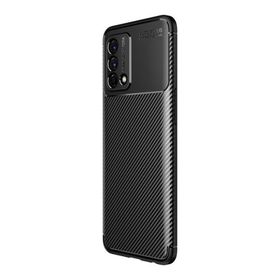 Teleplus Oppo A74 Negro Karbon Silikon Siyah + Nano Ekran Koruyucu Kılıf