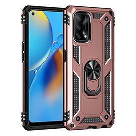 Teleplus Oppo A74 Vega Yüzüklü Tank Kapak Rose Gold + Nano Ekran Koruyucu Kılıf