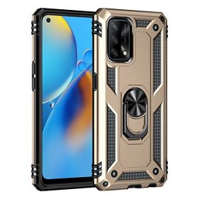 Teleplus Oppo A74 Vega Yüzüklü Tank Kapak Rose Gold + Nano Ekran Koruyucu Kılıf