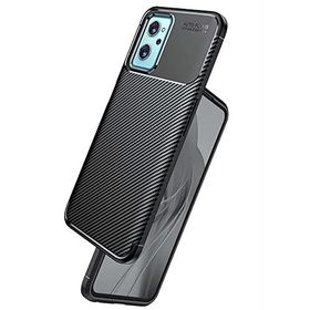 Teleplus Oppo A76 Karbon Dokulu Negro Silikon Lacivert Kılıf