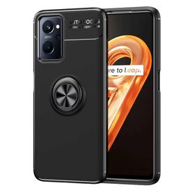 Teleplus Oppo A76 Ravel Yüzüklü Standlı Silikon Siyah Kılıf