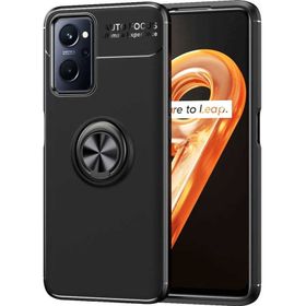 Teleplus Oppo A76 Ravel Yüzüklü Standlı Silikon Siyah Kılıf