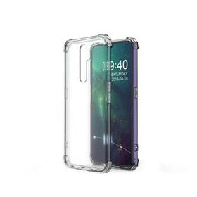 Teleplus Oppo A9 2020 Darbe Korumalı Şeffaf Nano Ekran Koruyucu Silikon Cep Telefonu Kılıf