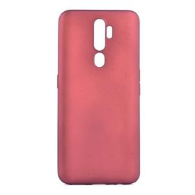 Teleplus Oppo A9 2020 Lüks Silikon Lacivert + Tam Kapatan Cam Kılıf