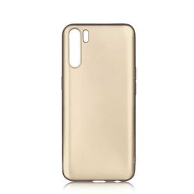 Teleplus Oppo Reno 3 Lüks Mat Silikon Nano Ekran Koruyucu Lacivert Kılıf