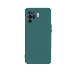 Teleplus Oppo Reno 5 Lite Kamera Korumalı İçi Kadife Silikon Siyah Kılıf
