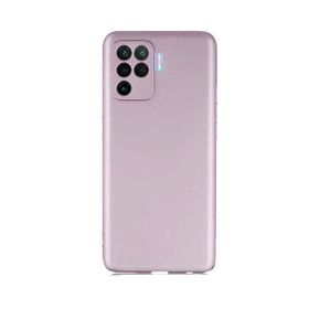 Teleplus Oppo Reno 5 Lite Kamera Korumalı Premier Silikon Rose Gold + Nano Ekran Koruyucu Kılıf