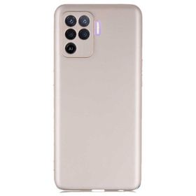 Teleplus Oppo Reno 5 Lite Kamera Korumalı Premier Silikon Rose Gold + Nano Ekran Koruyucu Kılıf