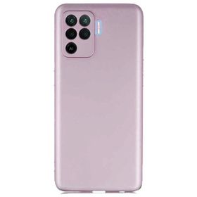 Teleplus Oppo Reno 5 Lite Kamera Korumalı Premier Silikon Rose Gold + Nano Ekran Koruyucu Kılıf