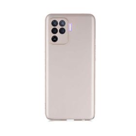Teleplus Oppo Reno 5 Lite Kamera Korumalı Premier Silikon Rose Gold + Nano Ekran Koruyucu Kılıf