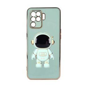 Teleplus Oppo Reno 5 Lite Standlı Kamera Korumalı Astronot Silikon Kılıf
