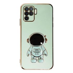 Teleplus Oppo Reno 5 Lite Standlı Kamera Korumalı Astronot Silikon Kılıf