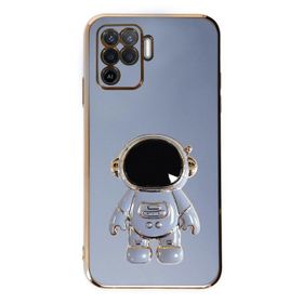 Teleplus Oppo Reno 5 Lite Standlı Kamera Korumalı Astronot Silikon Kılıf