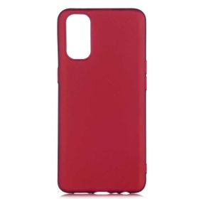 Teleplus Oppo Reno 5 Pro 5G Lüks Premier Bordo Silikon Cep Telefonu Kılıf