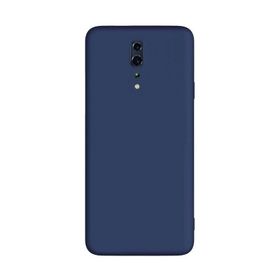 Teleplus Oppo Reno Lüks Nano Ekran Koruyucu Lacivert Uyumlu Silikon Kılıf