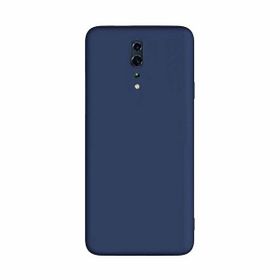Teleplus Oppo Reno Lüks Nano Ekran Koruyucu Lacivert Uyumlu Silikon Kılıf