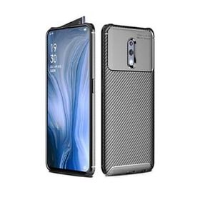 Teleplus Oppo Reno Negro Karbon Silikon Siyah Nano Glass Ekran Koruyucu Cep Telefonu Kılıfı