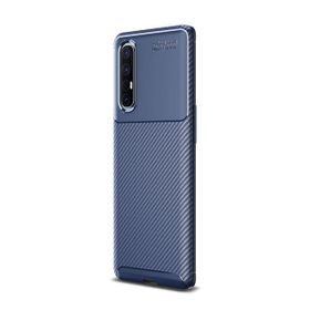 Teleplus Oppo Reno3 Pro 5g Negro Karbon Lacivert Tam Kapatan Ekran Koruyucu Silikon Cep Telefonu Kılıf