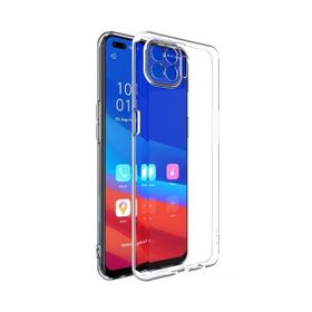 Teleplus Oppo Reno4 Lite Lüks Kamera Korumalı Şeffaf Silikon Cep Telefonu Kılıf