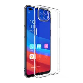Teleplus Oppo Reno4 Lite Lüks Kamera Korumalı Şeffaf Silikon Cep Telefonu Kılıf