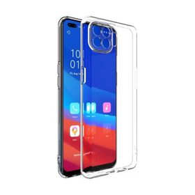 Teleplus Oppo Reno4 Lite Lüks Kamera Korumalı Şeffaf Silikon Cep Telefonu Kılıf