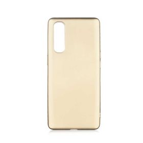 Teleplus Oppo Reno4 Lüks Mat Gold Silikon Cep Telefonu Kılıf