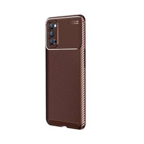 Teleplus Oppo Reno4 Negro Karbon Silikon Kılıf