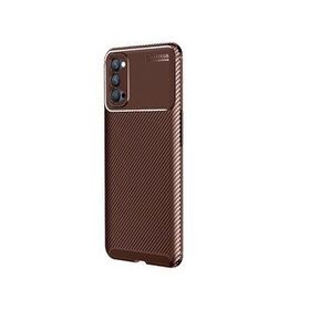 Teleplus Oppo Reno4 Negro Karbon Silikon Kılıf