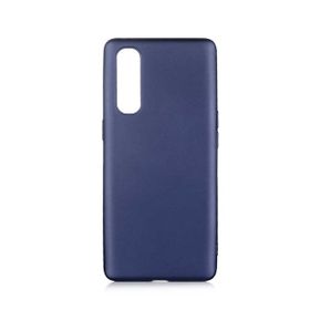 Teleplus Oppo Reno4 Pro Lüks Mat Lacivert Silikon Cep Telefonu Kılıf