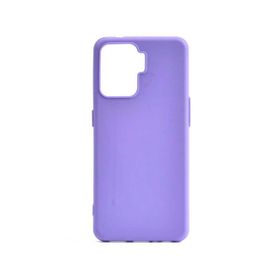 Teleplus Oppo Reno5 Lite Mat Biye Silikon Mor Kılıf