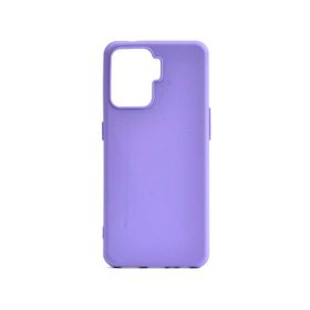 Teleplus Oppo Reno5 Lite Mat Biye Silikon Mor Kılıf