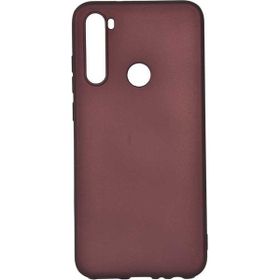 Teleplus Realme 5i Lüks Mat Nano Ekran Koruyucu Bordo Silikon Cep Telefonu Kılıf