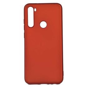 Teleplus Realme 5i Lüks Mat Nano Ekran Koruyucu Bordo Silikon Cep Telefonu Kılıf