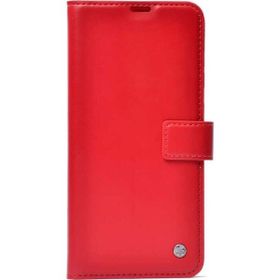Teleplus Realme 6i Kırmızı Delüxe Standlı Cüzdan Kılıf
