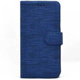 Teleplus Realme 6i Kumaş Spor Standlı Cüzdan Lacivert Kılıf