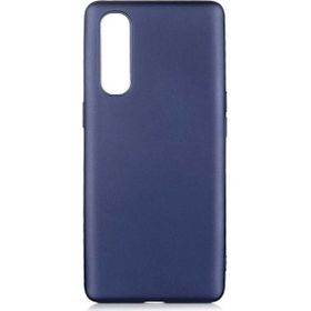 Teleplus Realme 7 Lüks Mat Nano Ekran Koruyucu Lacivert Silikon Cep Telefonu Kılıf