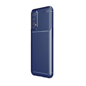 Teleplus Realme 7 Negro Karbon Dokulu Siyah Silikon Cep Telefonu Kılıf