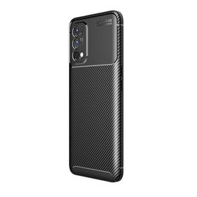 Teleplus Realme 7 Pro Negro Karbon Dokulu Silikon Siyah Kılıf