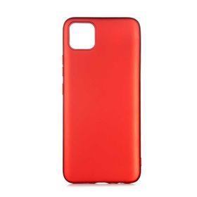 Teleplus Realme C11 Lüks Mat Kırmızı Silikon Cep Telefonu Kılıf