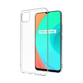 Teleplus Realme C11 Lüks Silikon Şeffaf Kılıf + Nano Glass Ekran Koruyucu
