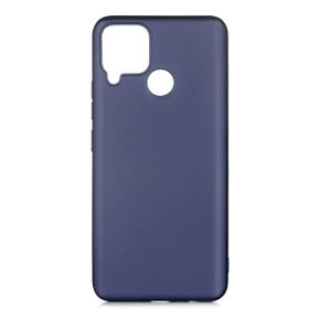 Teleplus Realme C15 Lüks Mat Silikon Rose Gold Nano Ekran Koruyucu Kılıf