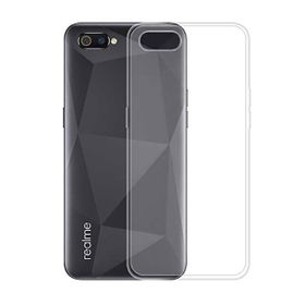 Teleplus Realme C2 Lüks Silikon Şeffaf Kılıf + Nano Ekran Koruyucu